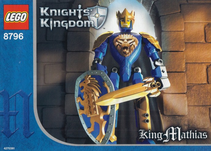 8796 King Mathias (Certified) LEGO Castle product image 2, provided for visual reference and product detail review