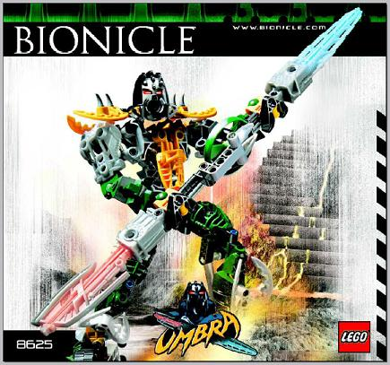 8625 Umbra (Certified) LEGO BIONICLE product image 2, provided for visual reference and product detail review