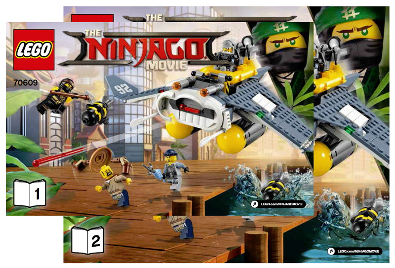 70609 Manta Ray Bomber (Used) LEGO The LEGO Ninjago Movie product image 2, provided for visual reference and product detail