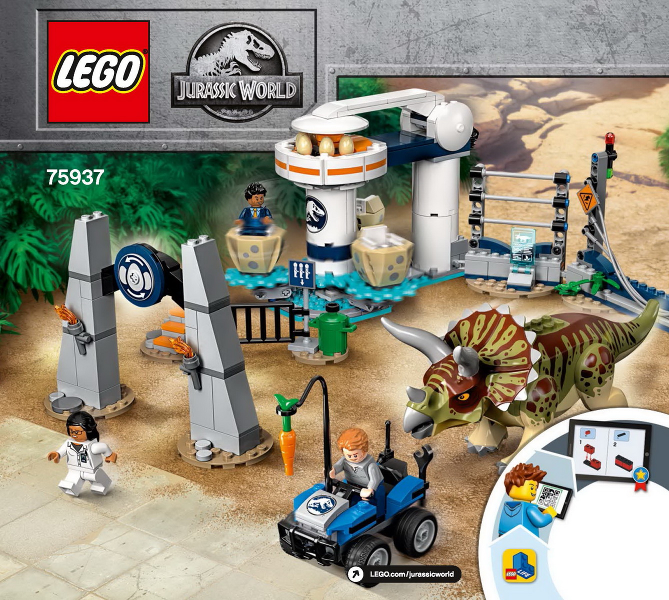 75937 Triceratops Rampage (Certified) LEGO Jurassic World product image 2, provided for visual reference and product detail