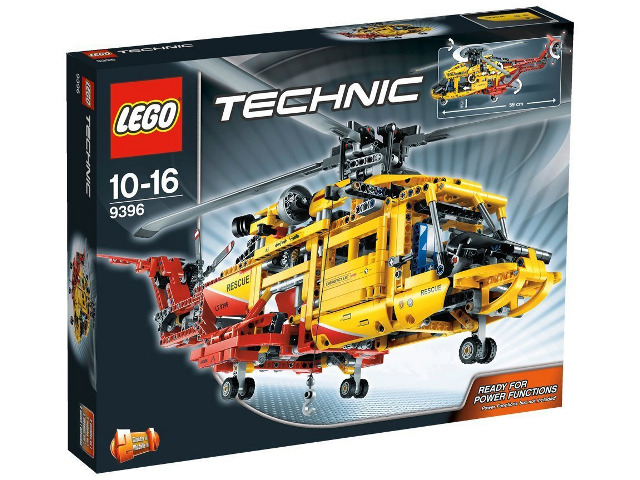 9396 Helicopter (Retired) LEGO TECHNIC product image 1, provided for visual reference and product detail review