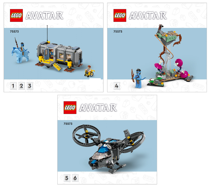 75573 Floating Mountains: Site 26 & RDA Samson (Used) LEGO Avatar product image 2, provided for visual reference and product
