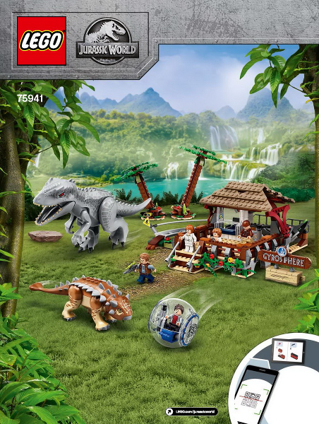 75941 Indominus rex vs. Ankylosaurus (Used) LEGO Jurassic World product image 2, provided for visual reference and product