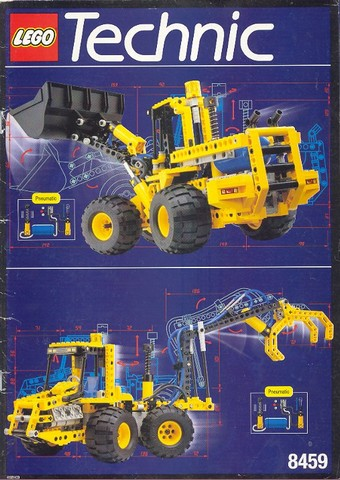 8459 Pneumatic Front-End Loader (Used) LEGO TECHNIC product image 2, provided for visual reference and product detail review