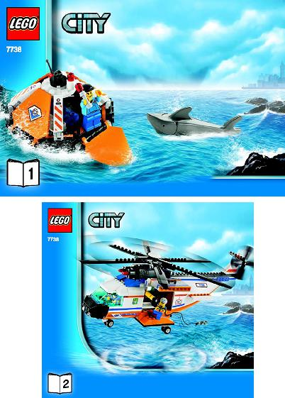 7738 Coast Guard Helicopter & Life Raft (Certified) LEGO City product image 2, provided for visual reference and product