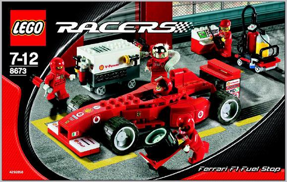 8673 Ferrari F1 Fuel Stop (Used) LEGO Racers product image 2, provided for visual reference and product detail review