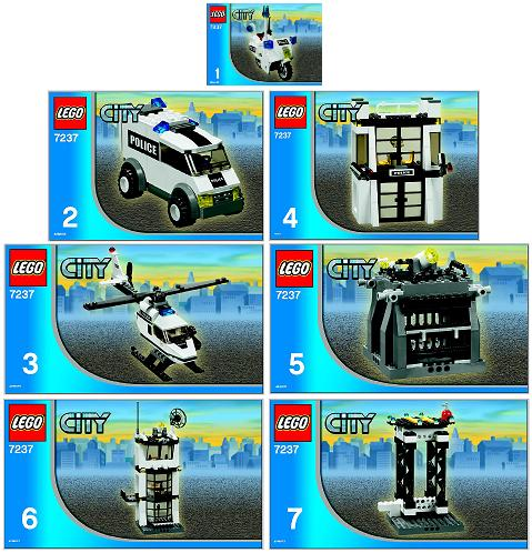 7237 Police Station (Reissue) (Used) LEGO City product image 2, provided for visual reference and product detail review