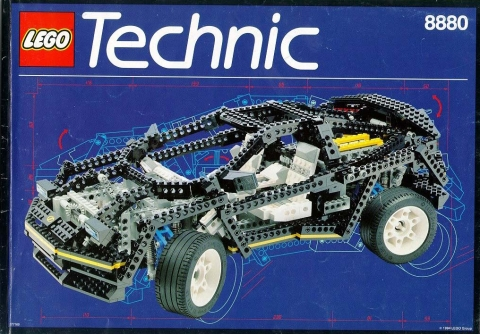 8880 Super Car (Used) LEGO TECHNIC product image 2, provided for visual reference and product detail review