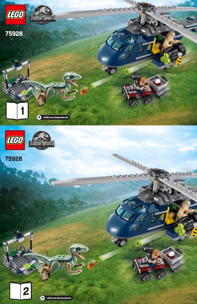 75928 Blue's Helicopter Pursuit (Certified) LEGO Jurassic World product image 2, provided for visual reference and product