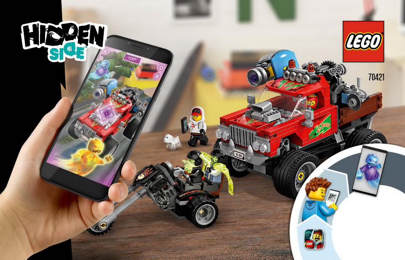 70421 El Fuego's Stunt Truck (Certified) LEGO Hidden Side product image 2, provided for visual reference and product detail