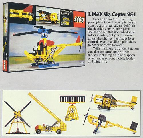 954 Sky Copter (Used) LEGO TECHNIC product image 1, provided for visual reference and product detail review