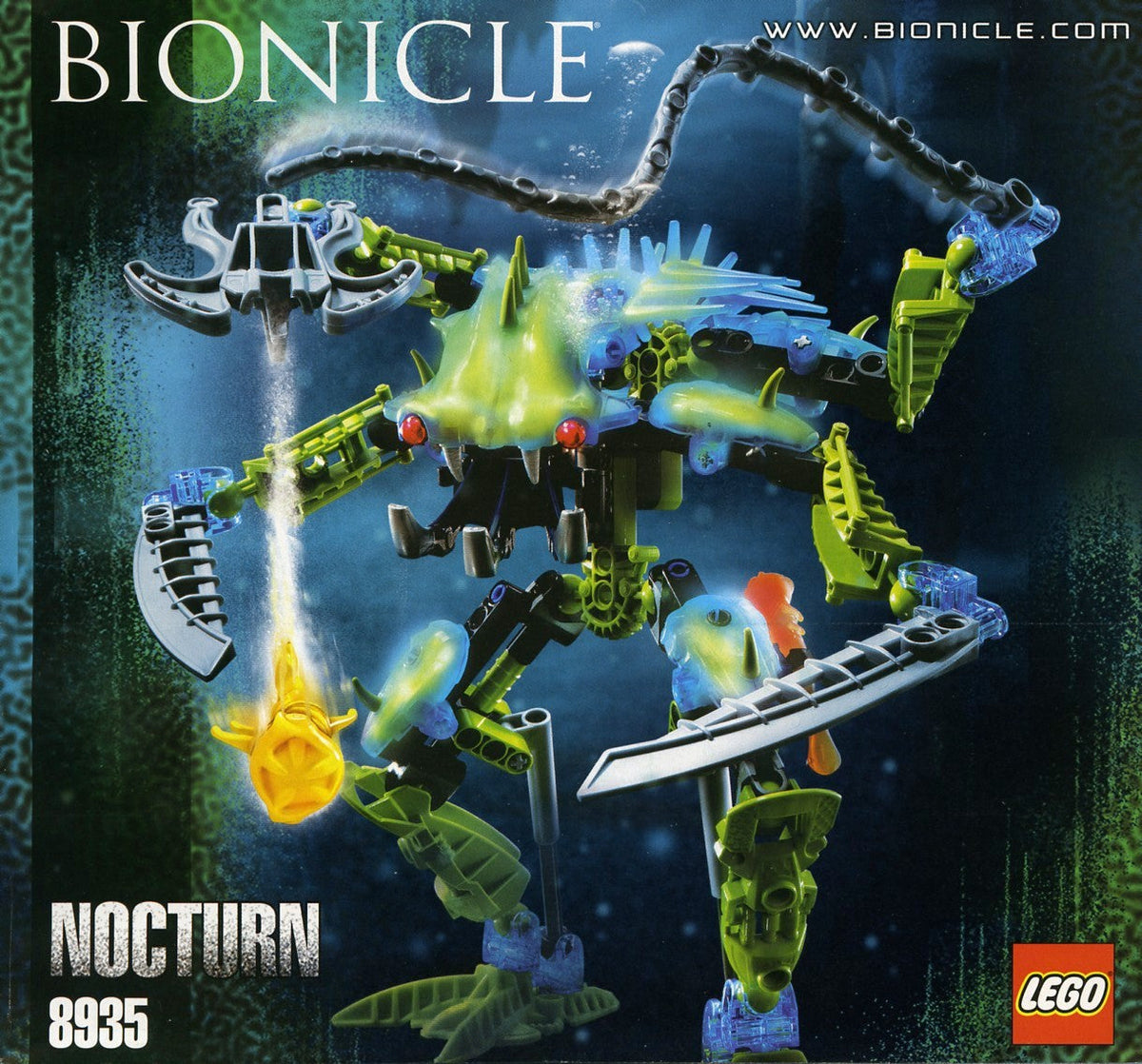 8935 Nocturn (Used) LEGO BIONICLE product image 2, provided for visual reference and product detail review