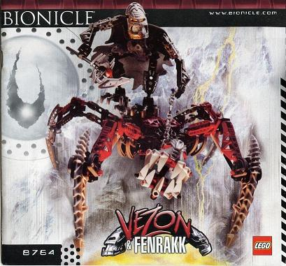 8764 Vezon & Fenrakk (Certified) LEGO BIONICLE product image 2, provided for visual reference and product detail review