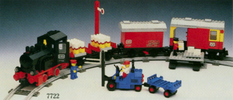 7722 Steam Cargo Train, battery (Used) LEGO Trains product image 1, provided for visual reference and product detail review