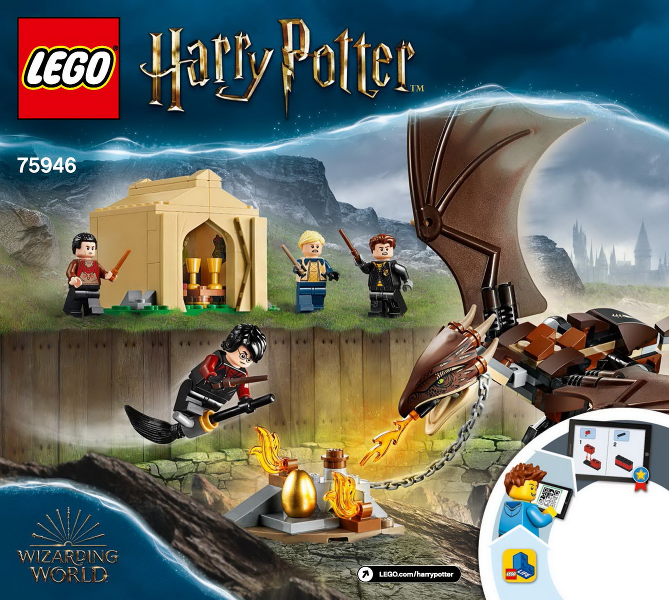 75946 Hungarian Horntail Triwizard Challenge (Used) LEGO Harry Potter product image 2, provided for visual reference and