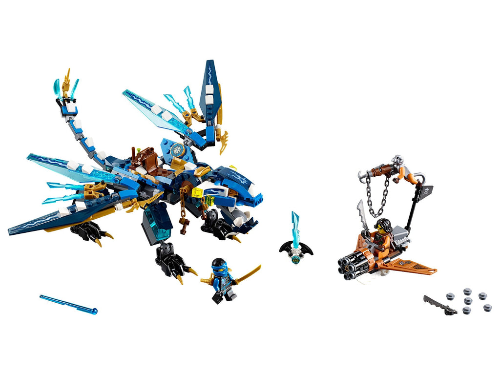 70602 Jay's Elemental Dragon (Used) LEGO Ninjago product image 1, provided for visual reference and product detail review