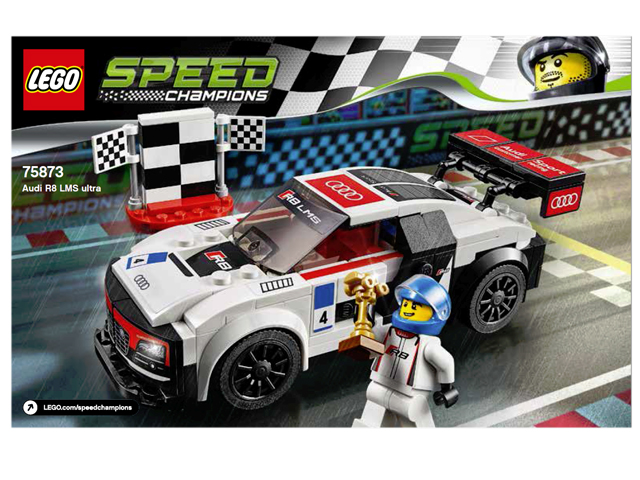 75873 Audi R8 LMS ultra (Used) LEGO Speed Champions product image 2, provided for visual reference and product detail review