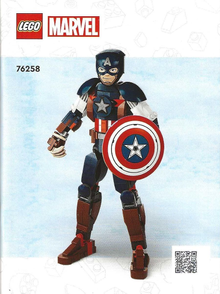 76258 Captain America Construction Figure (Certified) LEGO Super Heroes product image 2, provided for visual reference and