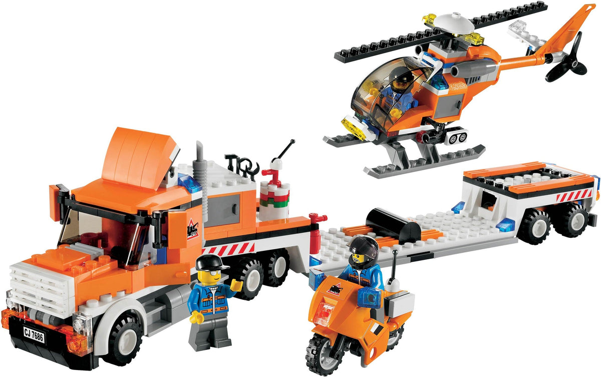 7686 Helicopter Transporter (Used) LEGO City product image 1, provided for visual reference and product detail review