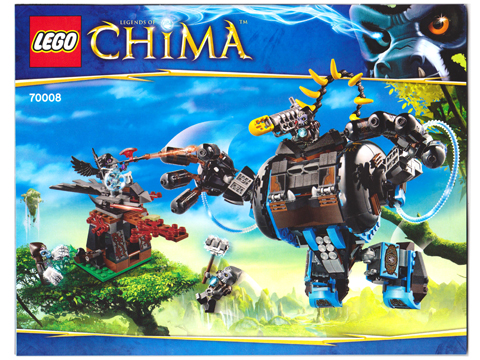 70008 Gorzan's Gorilla Striker (Used) LEGO Legends of Chima product image 2, provided for visual reference and product