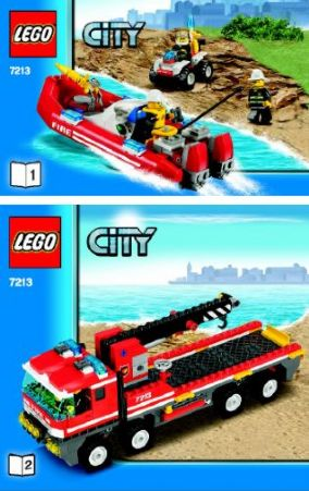 7213 Off-Road Fire Truck & Fireboat (Certified) LEGO City product image 2, provided for visual reference and product detail