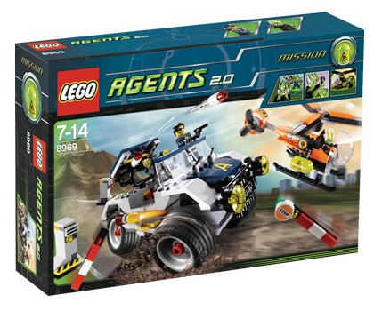 8969 4-Wheeling Pursuit (Retired) LEGO Agents product image 1, provided for visual reference and product detail review