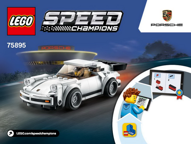 75895 1974 Porsche 911 Turbo 3.0 (Used) LEGO Speed Champions product image 2, provided for visual reference and product