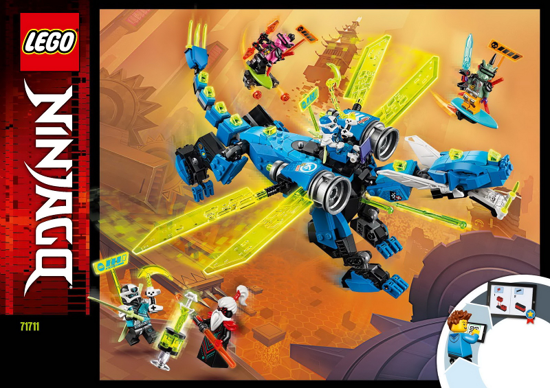 71711 Jay's Cyber Dragon (Used) LEGO Ninjago product image 2, provided for visual reference and product detail review
