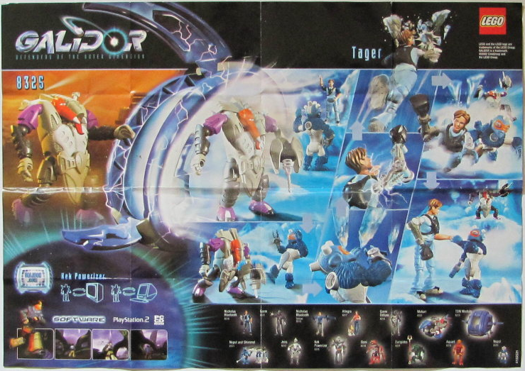 8325 Tager (Used) LEGO Galidor product image 2, provided for visual reference and product detail review