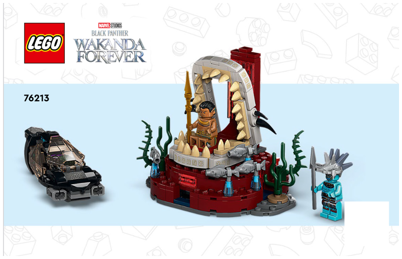 76213 King Namor's Throne Room (Certified) LEGO Super Heroes product image 2, provided for visual reference and product