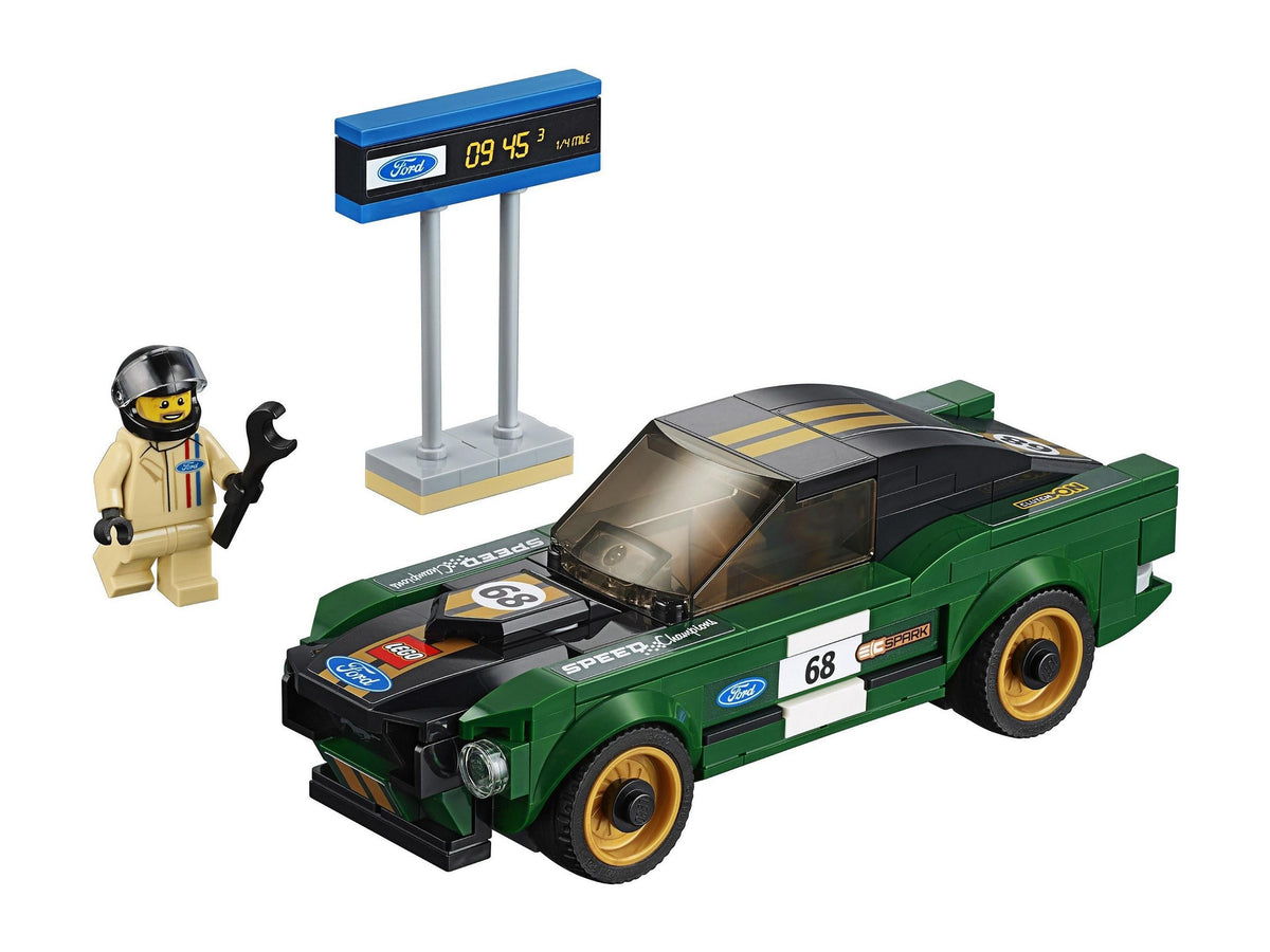 75884 1968 Ford Mustang Fastback (Certified) LEGO Speed Champions product image 1, provided for visual reference and product