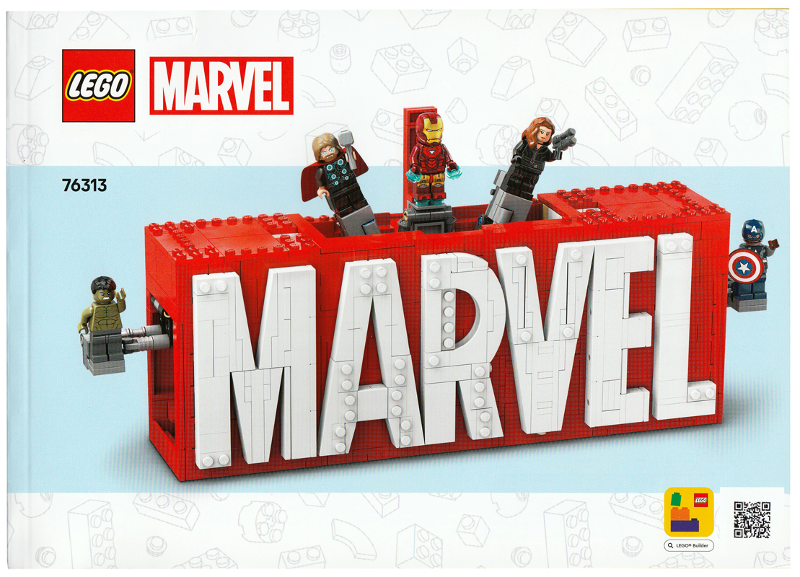 76313 MARVEL Logo (Certified) LEGO Super Heroes product image 1, provided for visual reference and product detail review