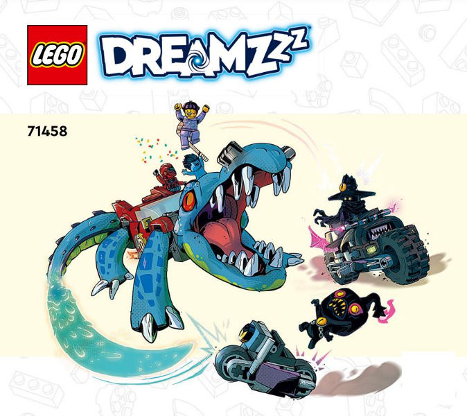 71458 Crocodile Car (Certified) LEGO Dreamzzz product image 2, provided for visual reference and product detail review