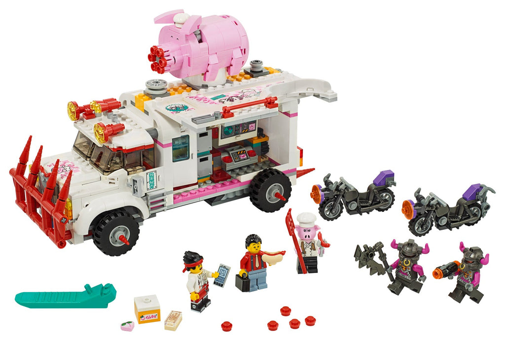 80009 Pigsy's Food Truck (Used) LEGO Monkie Kid product image 1, provided for visual reference and product detail review