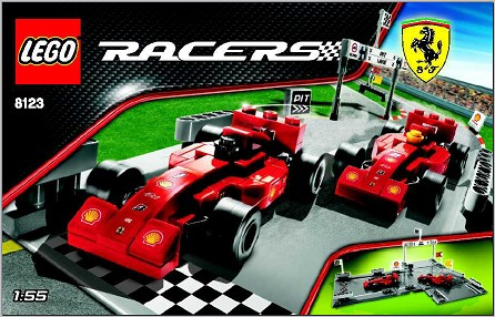 8123 Ferrari F1 Racers (Certified) LEGO Racers product image 2, provided for visual reference and product detail review