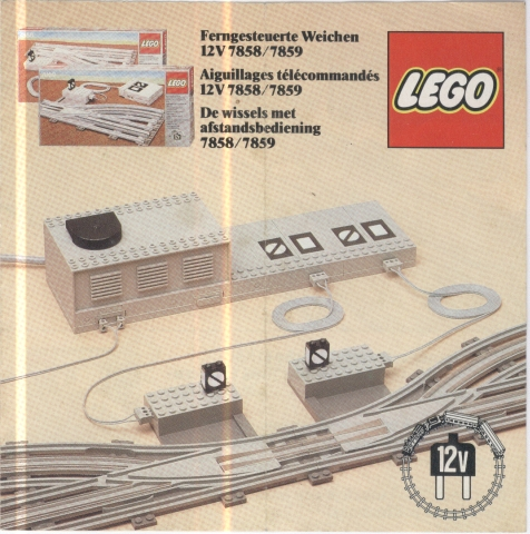 7858 Remote Controlled Points Right 12V (Used) LEGO Trains product image 1, provided for visual reference and product detail