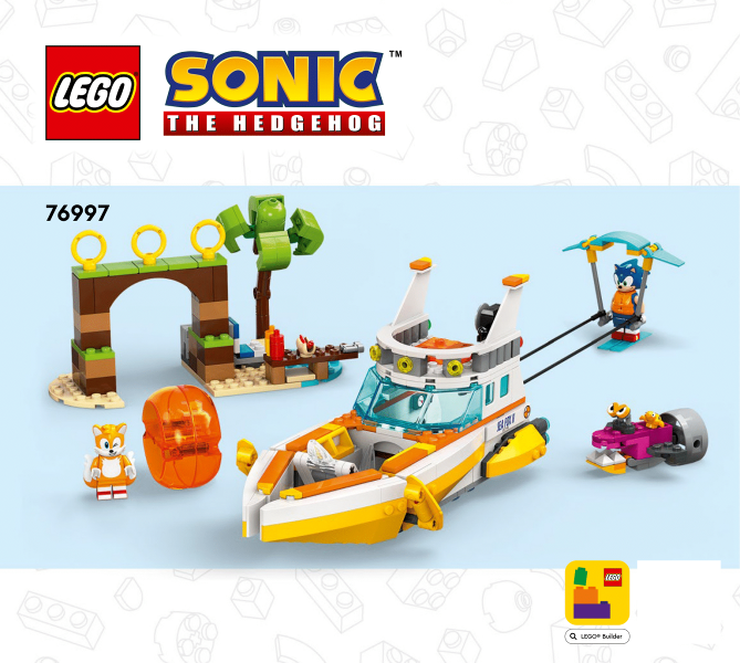 76997 Tails' Adventure Boat (Used) LEGO Sonic product image 2, provided for visual reference and product detail review