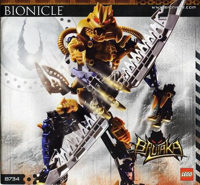 8734 Brutaka (Certified) LEGO BIONICLE product image 2, provided for visual reference and product detail review