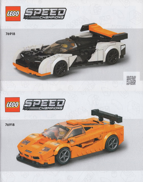 76918 McLaren Solus GT & McLaren F1 LM (Certified) LEGO Speed Champions product image 2, provided for visual reference and