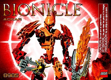 8985 Ackar (Used) LEGO BIONICLE product image 2, provided for visual reference and product detail review