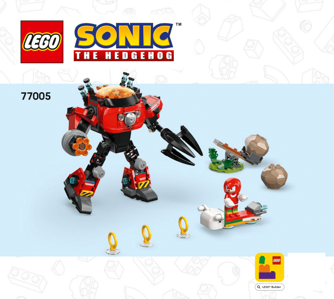 77005 Knuckles vs. Dr. Eggman Egg Crusher Mech (Used) LEGO Sonic product image 2, provided for visual reference and product