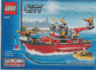 7207 Fire Boat (Used) LEGO City product image 2, provided for visual reference and product detail review