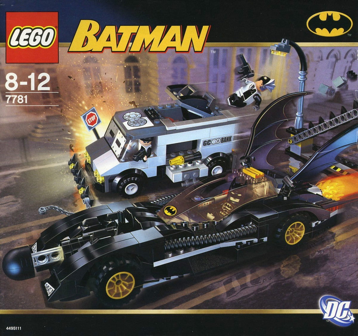 7781 The Batmobile: Two-Face's Escape (Used) LEGO Super Heroes product image 2, provided for visual reference and product