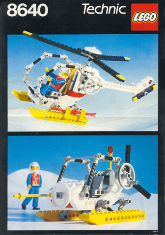 8640 Polar Copter (Used) LEGO TECHNIC product image 1, provided for visual reference and product detail review
