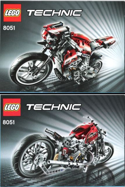 8051 Motorbike (Used) LEGO TECHNIC product image 2, provided for visual reference and product detail review