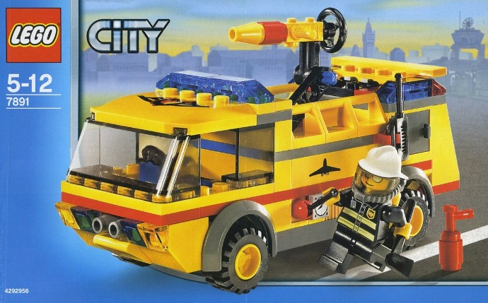 7891 Airport Fire Truck (Certified) LEGO City product image 2, provided for visual reference and product detail review