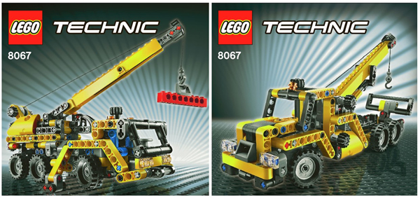 8067 Mini Mobile Crane (Used) LEGO TECHNIC product image 2, provided for visual reference and product detail review