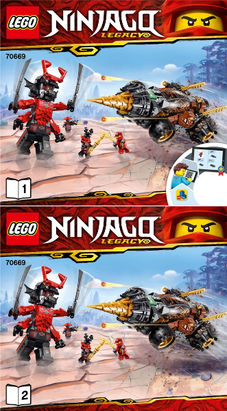 70669 Cole's Earth Driller (Certified) LEGO Ninjago product image 2, provided for visual reference and product detail review