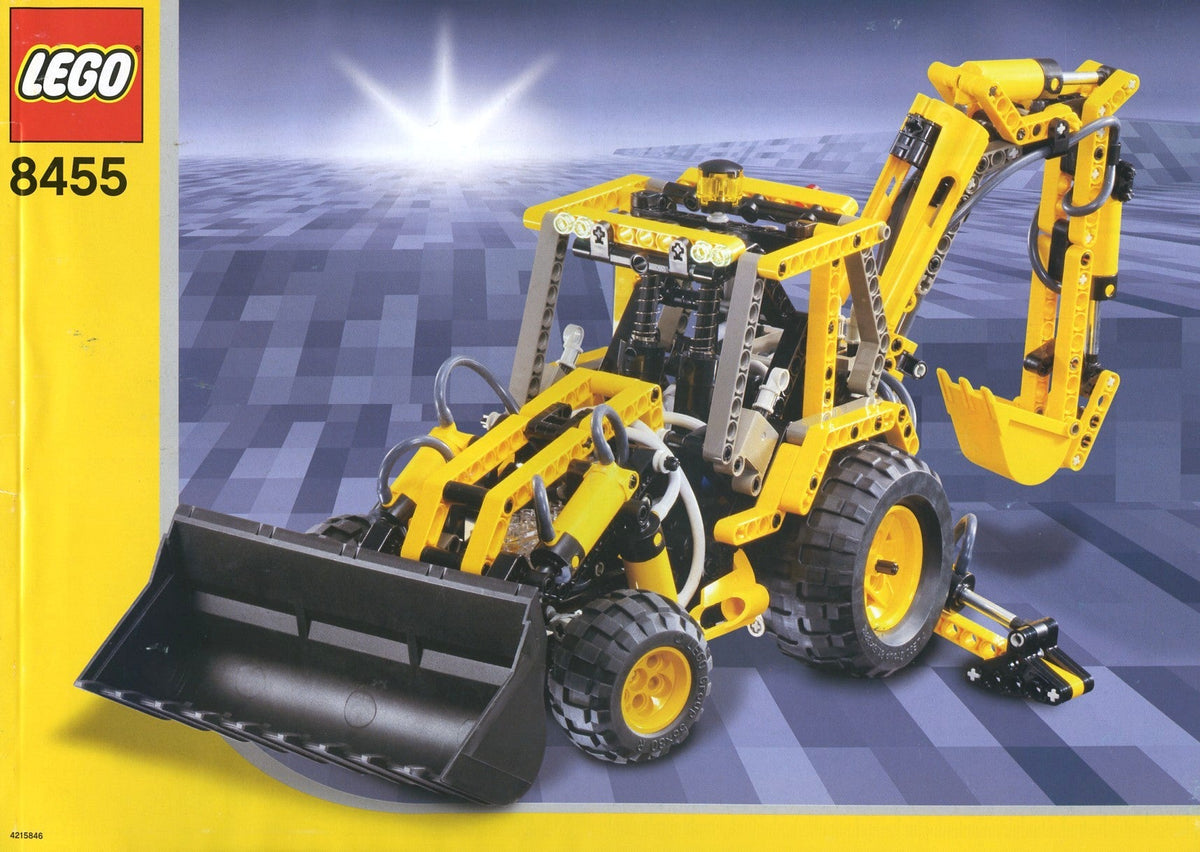 8455 Back-Hoe (Used) LEGO TECHNIC product image 2, provided for visual reference and product detail review