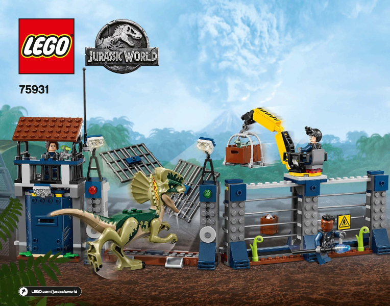 75931 Dilophosaurus Outpost Attack (Used) LEGO Jurassic World product image 2, provided for visual reference and product